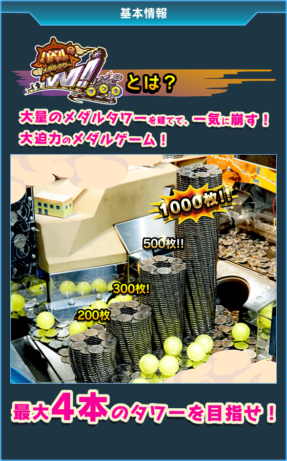 バベルのメダルタワーＷ！のゲーム画面