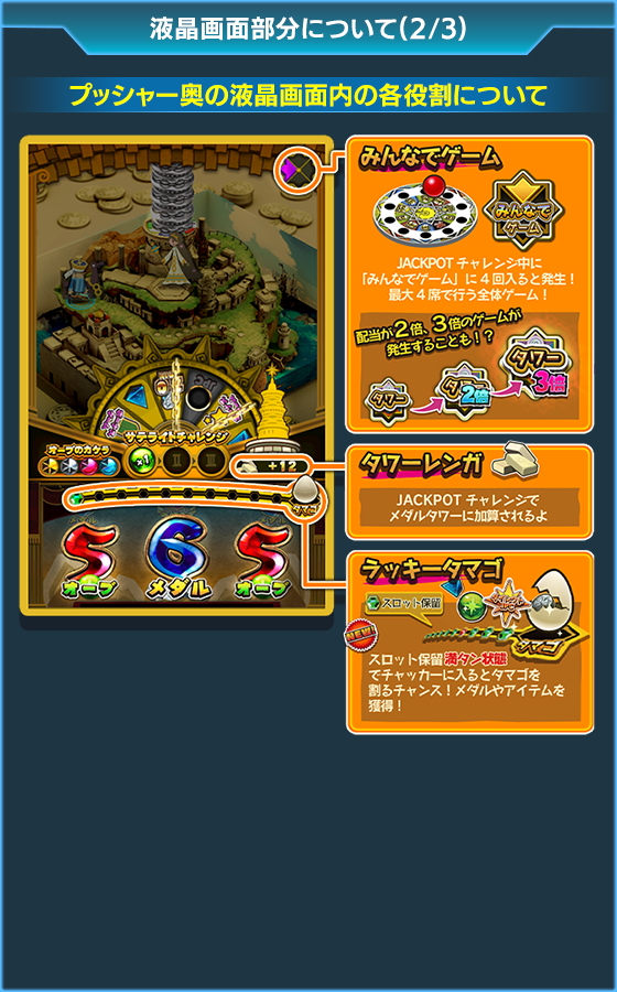 バベルのメダルタワーＷ！のゲーム画面