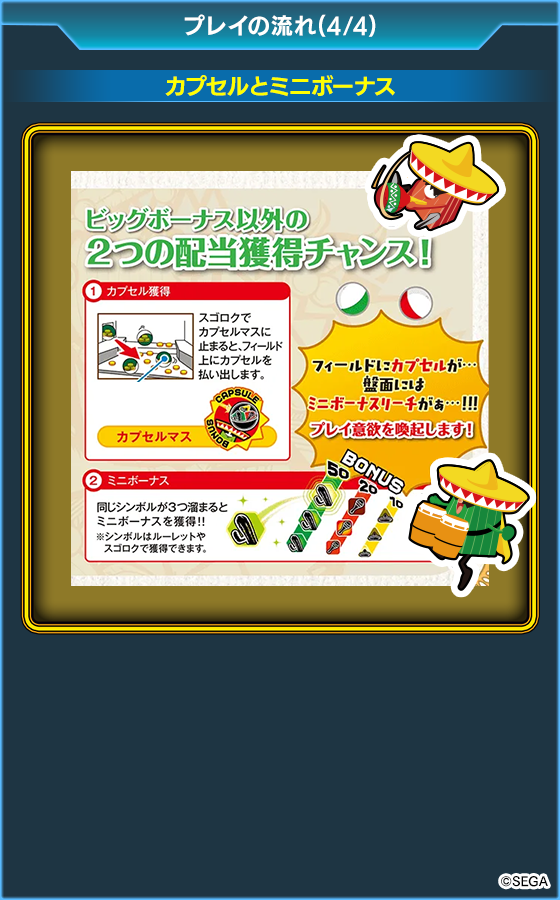 ガチャマンボ！Jr.のゲーム画面