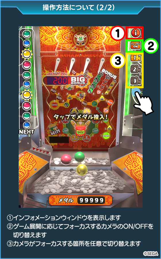 ガチャマンボ！Jr.のゲーム画面