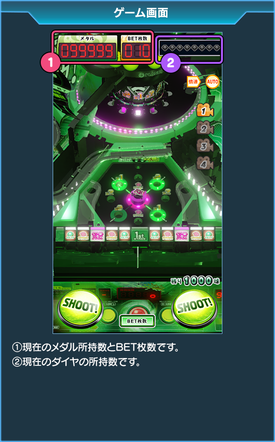 100&メダルGINGAAAN!!の遊び方