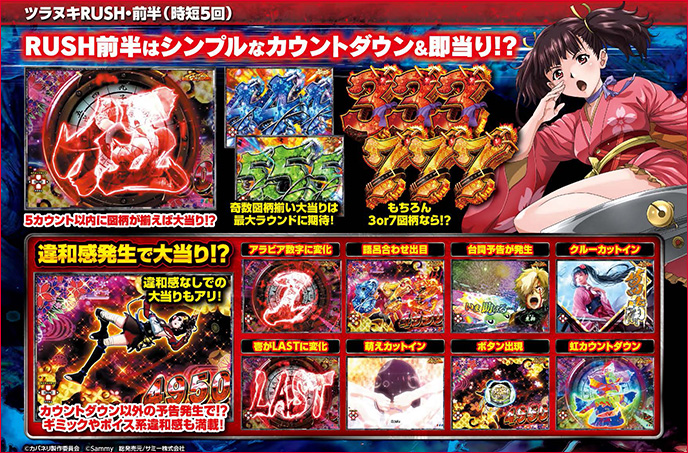 P甲鉄城のカバネリ ～4,000連激ver.～のゲーム画面