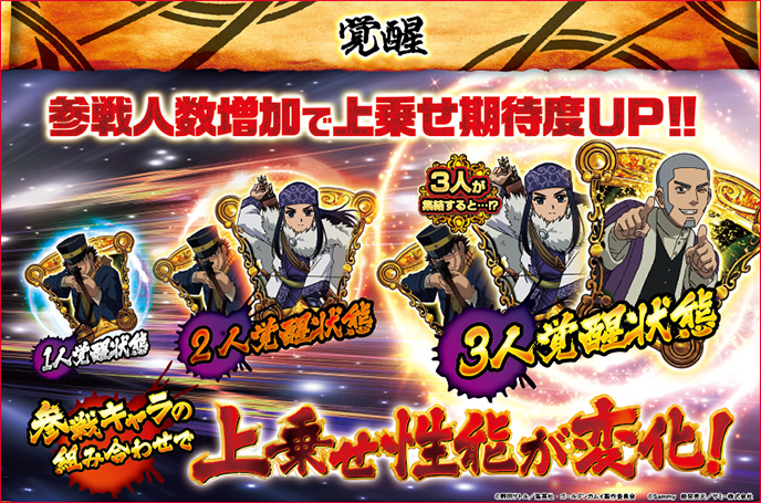 スマスロ ゴールデンカムイのゲーム画面