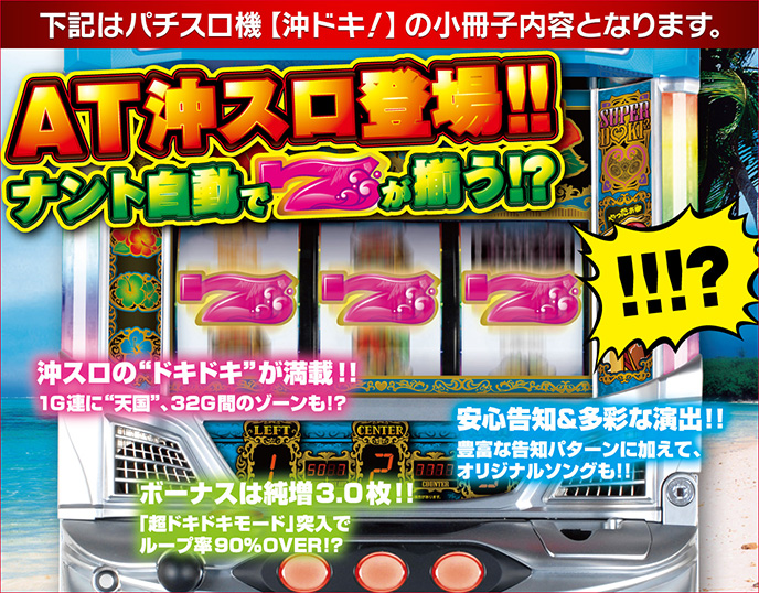 沖ドキ！のゲーム画面