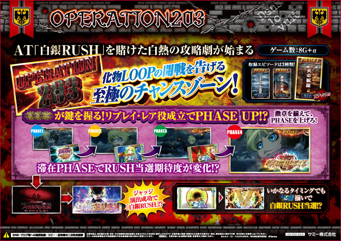 パチスロ幼女戦記のゲーム画面