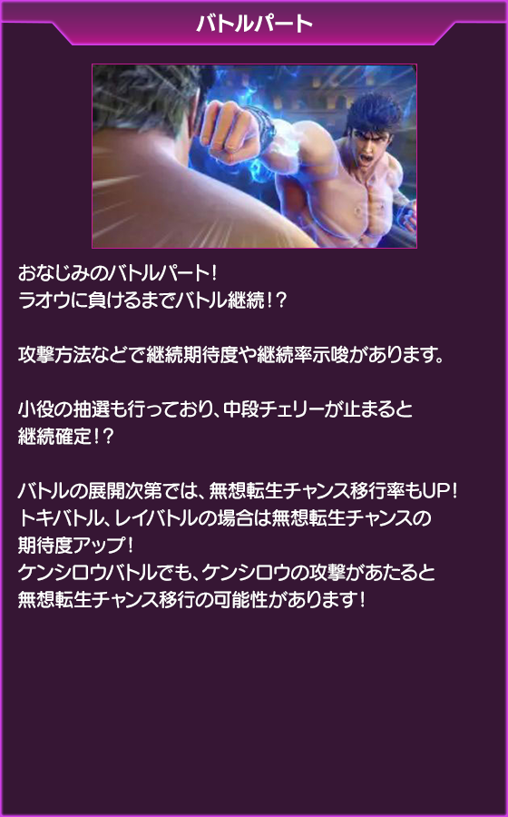 北斗の拳～BATTLE BONUS～のゲーム画面